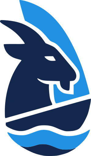 SailGoat logo showing a stylized goat silhouette combined with a sail and wave
